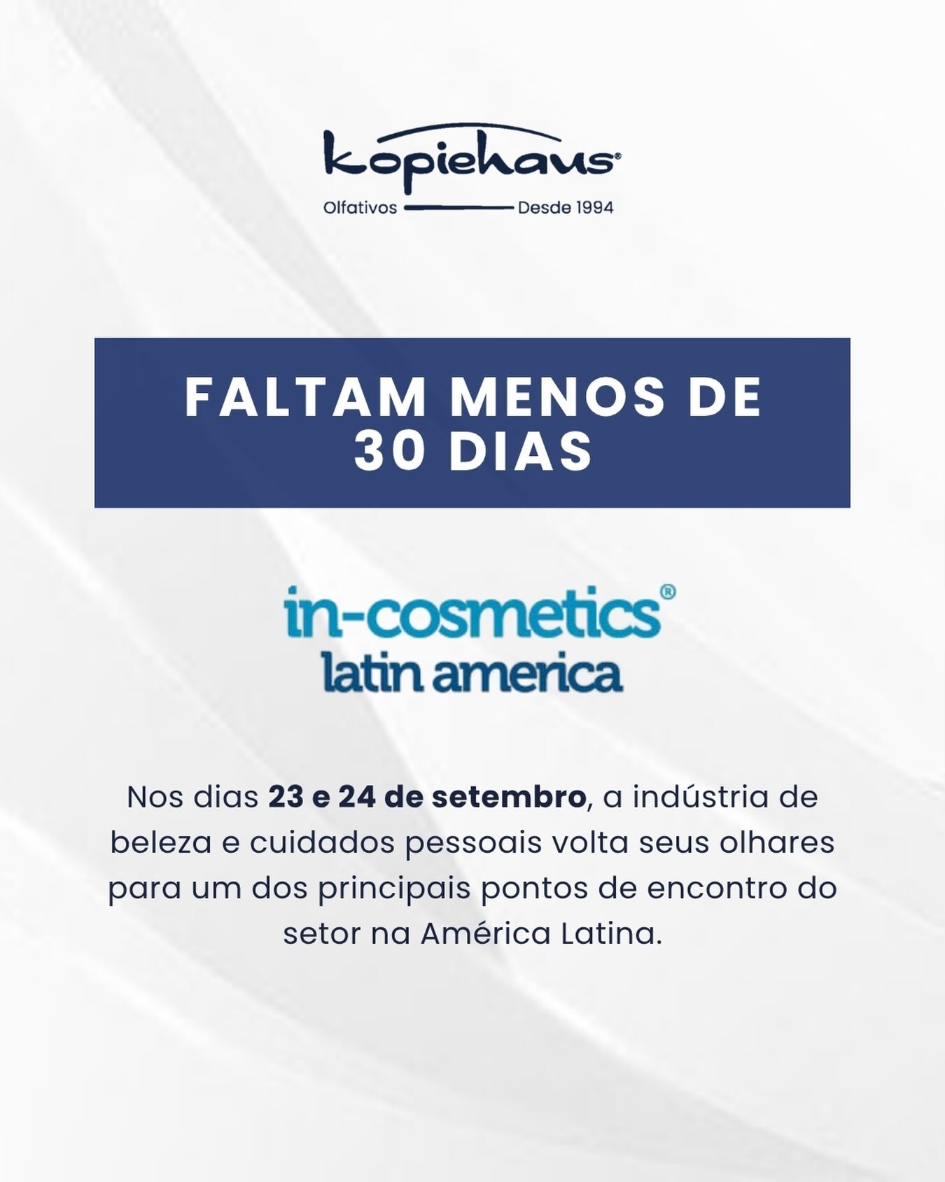 Nos dias 23 e 24 de setembro, a indústria de beleza e cuidados pessoais volta…